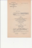 COMPTE RENDU ASSEMBLE E.GENERALE AVEC MENU -ANCIENS INTERNES EN PHARMACIE -HOSPICES CIVILS DE LYON -1931 - Menükarten