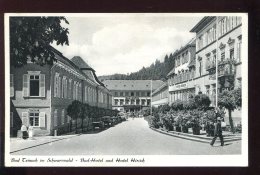 CPSM Animée Non écrite Allemagne BADTEINACH Bad Hôtel Und Hôtel Hirsch - Bad Teinach