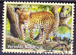 UN Wien Vienna Vienne - Leopard (Panthera Pardus) (MiNr: 303) 2000 - Gest. Used Obl. - Gebruikt