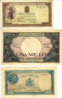 Lot Of 5 Banknotes Years 1941-45 - Romania