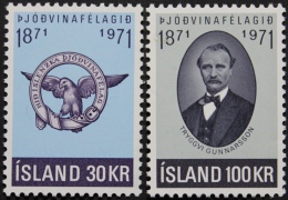 IJsland, 100 Jaar Patriottische Society Eilanden - Unused Stamps