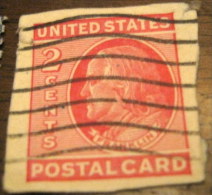 United States 1951 Franklin Postal Card Fragment 2c - Used - 1941-60