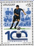 Soccer Football Fußball 2015 Issue Liverpool 100th Aniversary URUGUAY Club Hommage 1924 & 1928 Olympic STAMP MNH Sin - Other & Unclassified