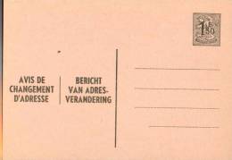 AP - Entier Postal - Carte Postale Avis De Changement D´adresse N° 15 - Chiffre Sur Lion Héraldique - 1,50 Fr Gris - FN - Avis Changement Adresse