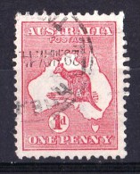 Australia 1913 Kangaroo 1d Red Die II Perf T Used  - See Notes - Gebraucht