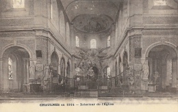 Chaulnes En 1914 (Somme) - Intérieur De L'Eglise - Edition A. Breger Frères - Chaulnes