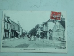 VDS CPA MOULINS ENGILBERT LA RUE DES FOSSES SUPERBE ANIMATION CARTE RARE - Moulin Engilbert