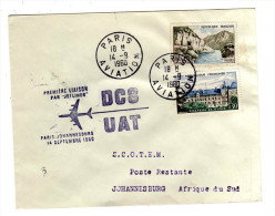 PREMIER VOL   PARIS - JOHANNESBOURG  14/09/1960 - Primeros Vuelos