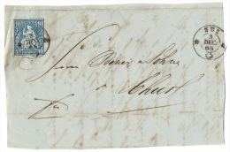 Briefabschnitt, Zuz 1865, 2 Scans - Lettres & Documents