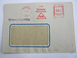 1947 , MANNHEIM  ,  Firmen Freistempel Auf Beleg - Sonstige & Ohne Zuordnung