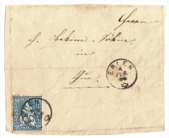 Briefabschnitt, Erlen 1866, 2 Scans - Storia Postale