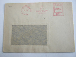 1947 , REUTLINGEN  ,  Firmen Freistempel Auf Beleg - Autres & Non Classés