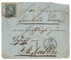 Briefabschnitt, Gelaufen Nach St. Gallen - Lettres & Documents