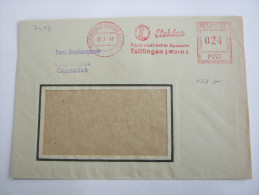 1947 , TALLFINGEN  ,  Firmen Freistempel Auf Beleg - Autres & Non Classés