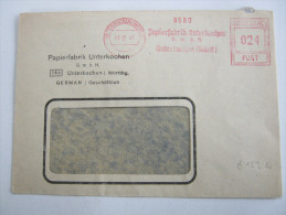 1947 , UNTERKOCHEN ,  Firmen Freistempel Auf Beleg - Autres & Non Classés
