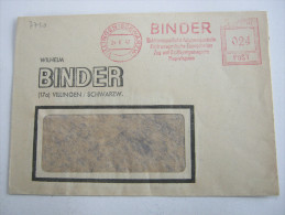 1947 , VILLINGEN ,  Firmen Freistempel Auf Beleg - Autres & Non Classés