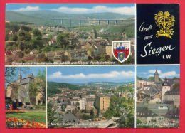 161941 / Siegen - Siegtal-Autobahnbrücke Eiserfeld , BRIDGE , PANORAMA, OB. SCHLOSS MARIEN KRANKENHAUS - Germany - Siegen