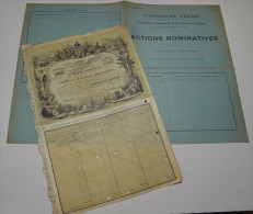 Cie De Navigation à Vapeur, Sa Chargeurs Réunis, Super Déco De Lesache, + Chemise De Transferts Et Conversions - Navigation