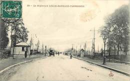 Ref D977- Nord - Le Boulevard De Lille -roubaix -tourcoing - Plan Rails Ligne De Chemin De Fer - Carte Bon Etat - - Marcq En Baroeul