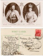 Cpa Personnage Politique : H.M. King George V / H.M. Queen Mary - Personnages