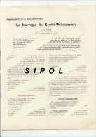 Barrage De Kruth Wildenstein 68 Caractéristiques  Générales Et Plans  1/1000 + 4 Pages Par R.Corda -  Années 1962 - Other Plans