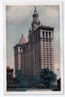 New York City, Municipal Building, 1937, éd. Lumitone, Scan Recto-verso - Other Monuments & Buildings