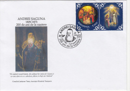 12325- MATROPOLITAN ANDREI SAGUNA, SPECIAL COVER, 2009, ROMANIA - Briefe U. Dokumente