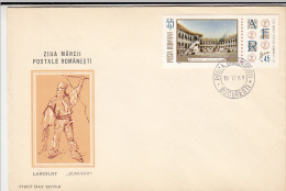 12458- ROMANIAN STAMP'S DAY, COACH MAN, COVER FDC, 1969, ROMANIA - FDC
