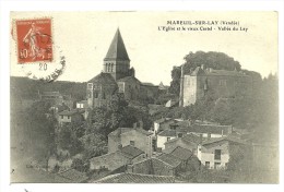 MAREUIL SUR LAY-L'Eglise Et Le Vieux Castel, La Vallée Du Lay - Mareuil Sur Lay Dissais