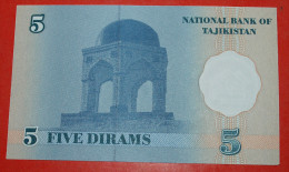 * PALACE & SHRINE ★ Tajikistan (ex. USSR, Russia)★ 5 DIRAMS 1999! UNC CRISP!  LOW START ★ NO RESERVE! - Tadzjikistan