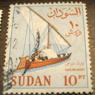 Sudan 1962 Sailing Boat 10pt - Used - Soudan (1954-...)