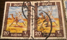 Sudan 1991 Arab Postman £20 X2 - Used - Sudan (1954-...)