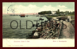 SCHLESWIG-HOLSTEIN - KIEL - OSTSEEBAD LABOE - MOLE U. STRANDPARTIE - 1905 PC - Kiel