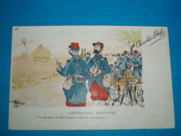 Illustrateurs ) Guillaume - Année 1900 - Publicité : Chocolat-louit -  Aérostation Militaire -  N° 47 - Guillaume