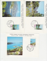 Northern Cyprus 1983 "Water" Campaign Council Of Europe 3v 3 Maxicards (19385) - Cartas & Documentos