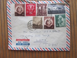 UAR ->> EGYPTE EGYPT Letter Lettre De 1960 Pour Lomé Togo - Covers & Documents