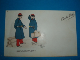 Illustrateurs ) Guillaume - Année 1900 - Publicité : Chocolat-louit - N° 30 - Qu'est-ce Que Vous Avez La Dedans - Guillaume