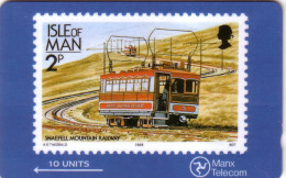 MAN ISLE OF MOUNTAIN RAILWAY TRAMWAY 10U UT - Stamps & Coins
