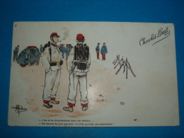 Illustrateurs ) Guillaume - Année 1900 - Publicité : Chocolat-louit - N° 2 - J'en Ai Un D'enrouement Dans Les Mollets - Guillaume