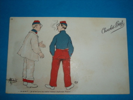 Illustrateurs ) Guillaume - Année 1900 - Publicité : Chocolat-louit - N° 15 - Je M'en F .. Je M'en Lave Les Mains - Guillaume
