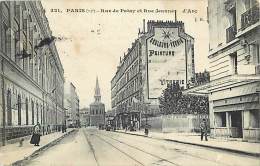 Ref 630- Paris 13eme -rue De Patay Et Rue Jeanne D Arc  -/ Carte Décollée-voir Dans Description - - Arrondissement: 13