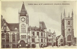 BERKS - READING - TOWN HALL AND ST LAWRENCE CHURCH Be181 - Reading