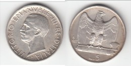 **** ITALIE - ITALIA - 5 LIRE 1927 VITTORIO EMANUELE III - ARGENT - SILVER **** EN ACHAT IMMEDIAT - 1900-1946 : Victor Emmanuel III & Umberto II