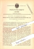 Original Patent - Dr. R. Baur In Blaubeuren , 1883 , Scheibler's Apparat Zur Untersuchung Von Salz !!! - Blaubeuren