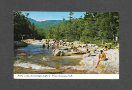 WHITE MOUNTAINS - NEW HAMPSHIRE - ROCKY GORGE ON SWIFT RIVER KANCAMAGUS HIGHWAY - BEACH ANIMATED - PHOTO DICK SMITH - White Mountains