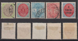 Dänemark Denmark West India 5 Used Stamps - Deens West-Indië