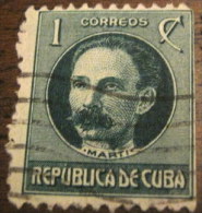 Cuba 1917 Jose Marti 1c - Used - Used Stamps