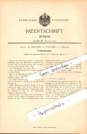 Original Patent - A. Meusel In Crone An Der Brahe / Koronowo , 1894 , First-Pfannenhalter , Dach , Dachdecker , Krone - Posen