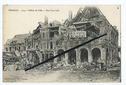 Delcampe - CPA - Peronne - 1919 - L´Hôtel De Ville - The Town Hall - Peronne