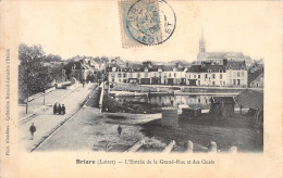 Delcampe - BRIARE - L'ENTREE DE LA GRANDE  RUE ET DES QUAIS - Briare